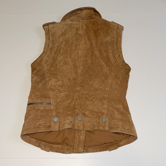 Blank NYC Tan Suede Boho Biker Moto Vest - Women’s Size XS - Picture 4 of 10